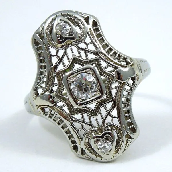 Vintage Diamond Filigree Ring Joint Venture Jewelry Cary, NC