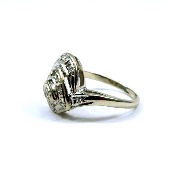 Vintage Diamond Swirl Ring Image 2 Joint Venture Jewelry Cary, NC