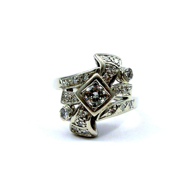 Vintage Transition Cut Diamond Fashion Ring Joint Venture Jewelry Cary, NC