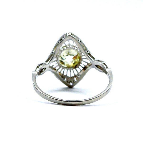 Fancy Yellow Mine Cut Vintage Diamond Ring Image 3 Joint Venture Jewelry Cary, NC