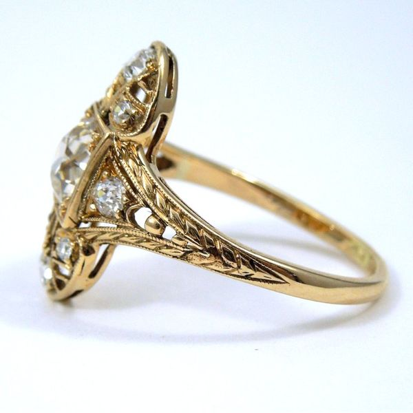 Vintage Diamond Filigree Ring Image 2 Joint Venture Jewelry Cary, NC