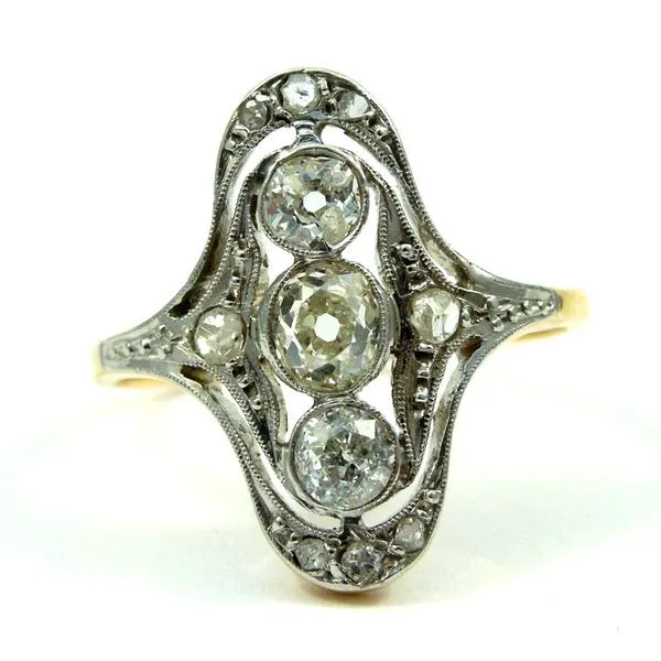 Vintage Mine Cut Diamond Ring Joint Venture Jewelry Cary, NC