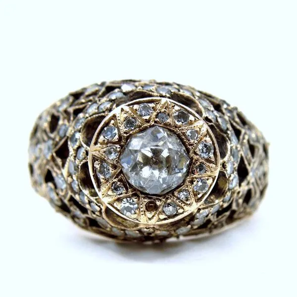 Mine Cut Diamond Dome Ring Joint Venture Jewelry Cary, NC