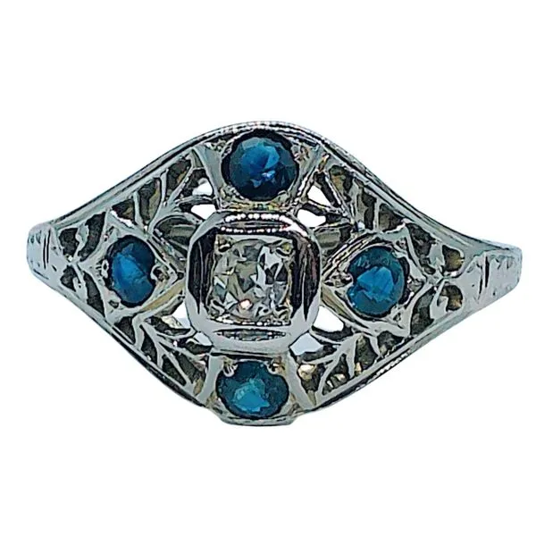Vintage Diamond and Sapphire Ring Joint Venture Jewelry Cary, NC