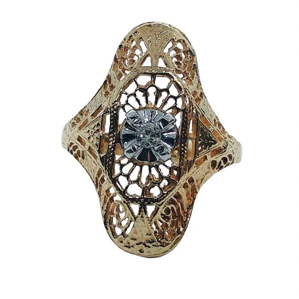 Vintage Diamond Filigree Ring Joint Venture Jewelry Cary, NC