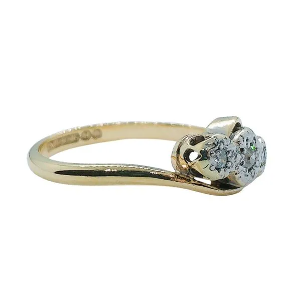 Vintage Three Stone Diamond Fashion Ring Image 2 Joint Venture Jewelry Cary, NC