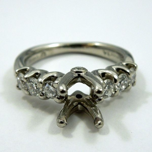 Platinum Semi-Mount Engagement Ring Joint Venture Jewelry Cary, NC