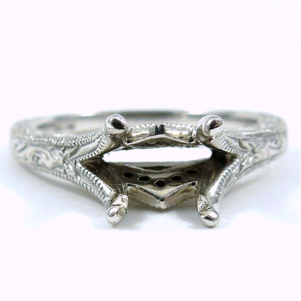 Vintage Styled Semi-Mount Ring Joint Venture Jewelry Cary, NC