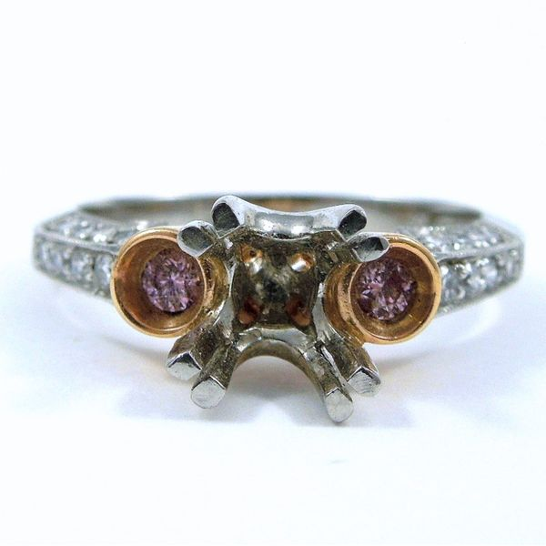 Pink Diamond Semi-Mount Ring Joint Venture Jewelry Cary, NC