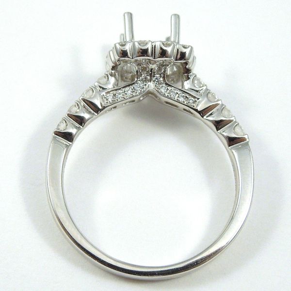 Halo Style Diamond Semi-Mount Ring Image 2 Joint Venture Jewelry Cary, NC