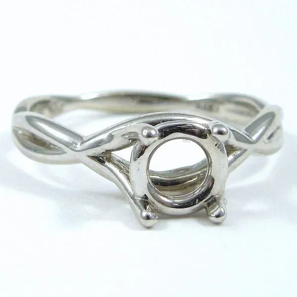 Infinity Split Shank Semi-Mount Ring Joint Venture Jewelry Cary, NC