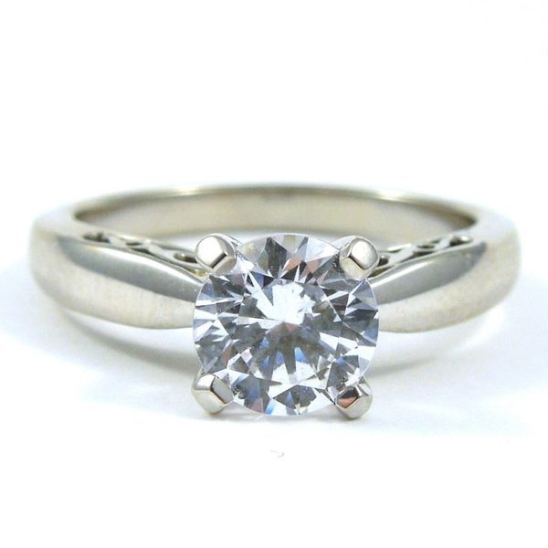 Diamond Semi-Mount Wedding Set Image 3 Joint Venture Jewelry Cary, NC