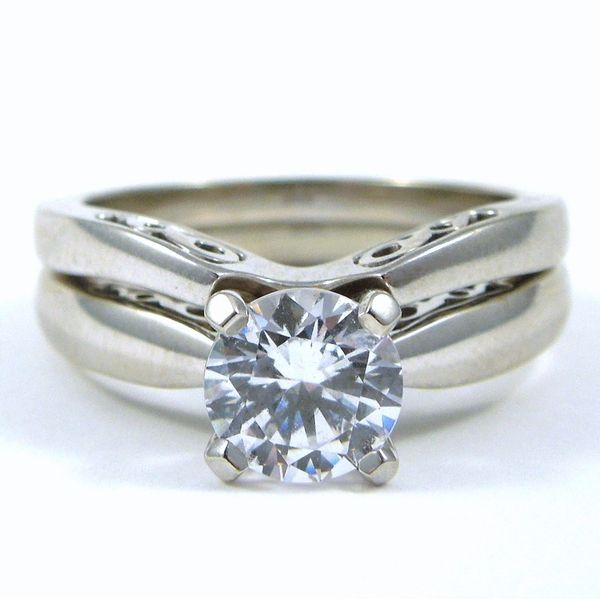 Diamond Semi-Mount Wedding Set Joint Venture Jewelry Cary, NC