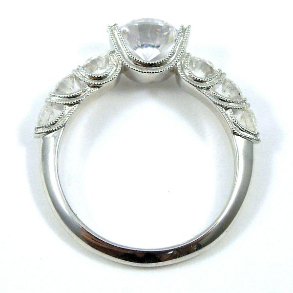Miligrained Diamond Semi-Mount Ring Image 2 Joint Venture Jewelry Cary, NC