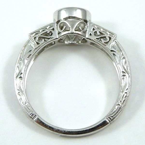 Vintage Inspired Diamond Semi-Mount Ring Image 2 Joint Venture Jewelry Cary, NC