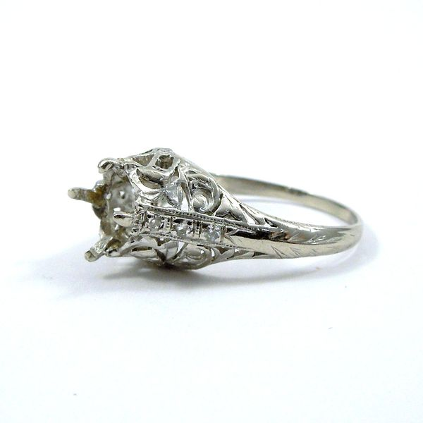 Vintage Semi-Mount Ring Image 2 Joint Venture Jewelry Cary, NC