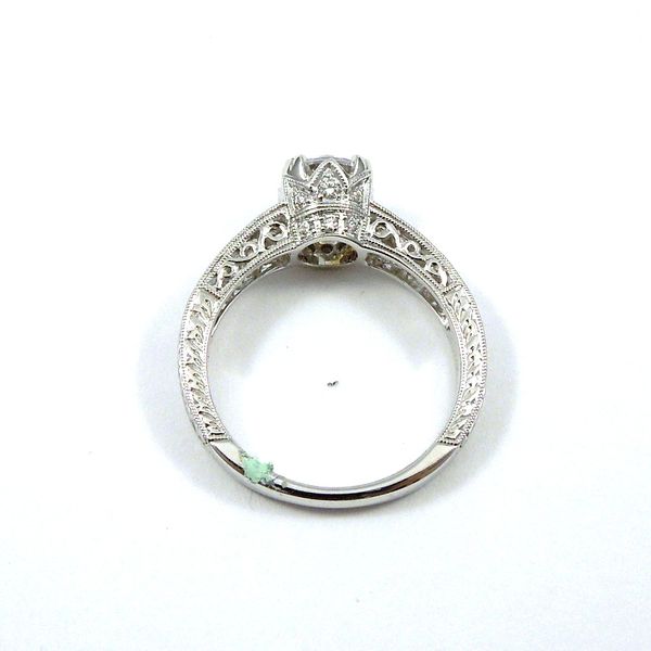 Diamond Accented Semi-Mount Engagement Ring Image 3 Joint Venture Jewelry Cary, NC