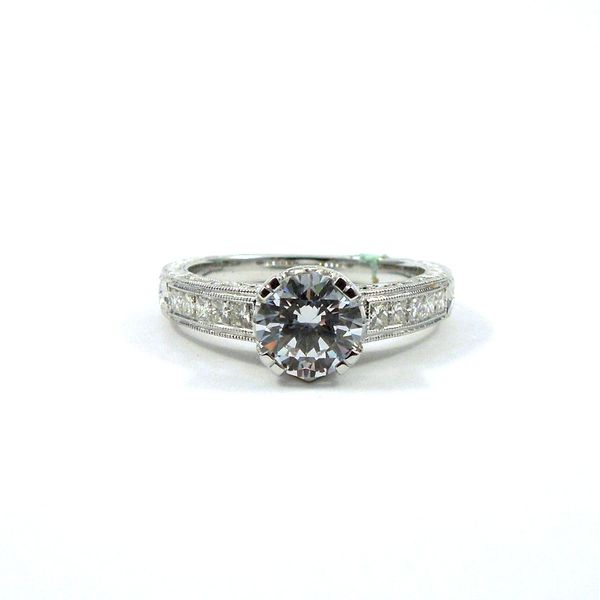Diamond Accented Semi-Mount Engagement Ring Joint Venture Jewelry Cary, NC