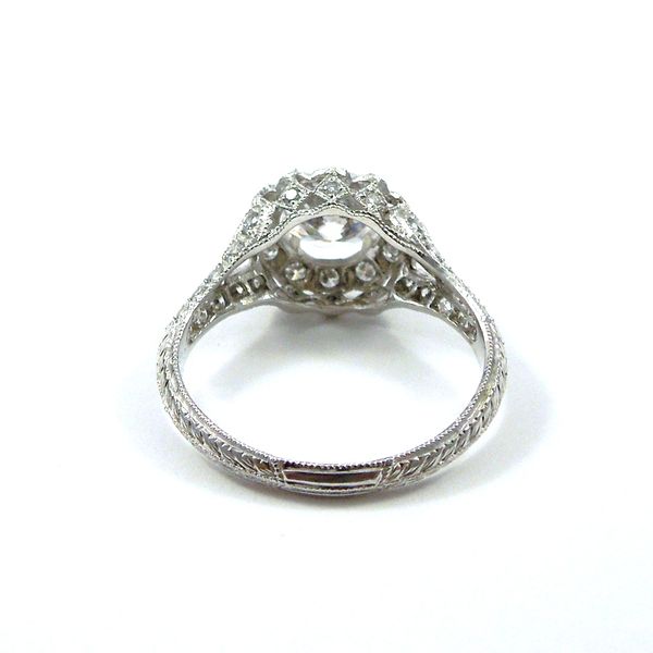 Vintage Inspired Flower Semi-Mount Ring Image 3 Joint Venture Jewelry Cary, NC