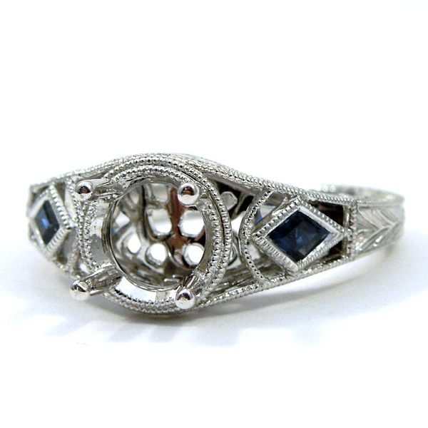 Sapphire Semi-Mount Ring Image 2 Joint Venture Jewelry Cary, NC