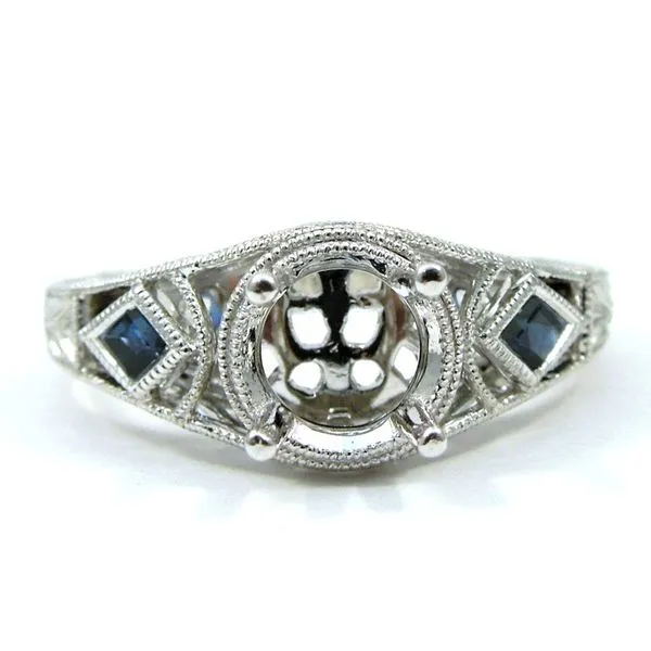 Sapphire Semi-Mount Ring Joint Venture Jewelry Cary, NC
