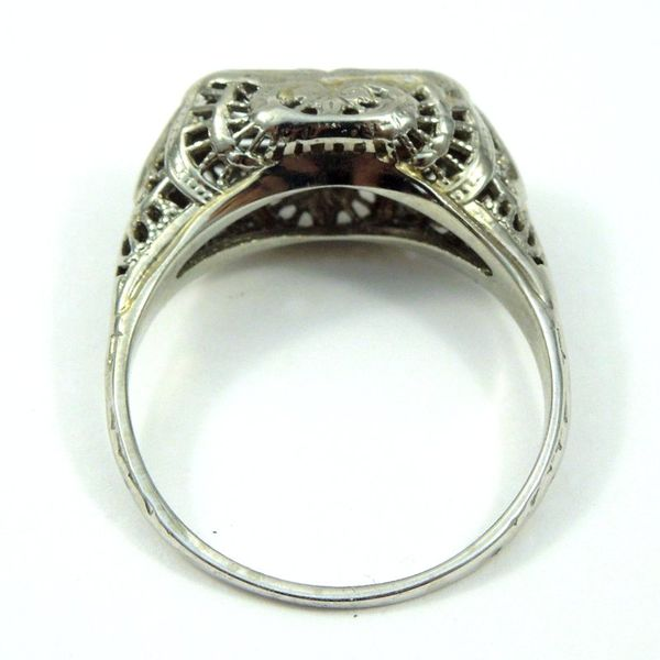 Vintage Two Stone Semi-Mount Ring Image 3 Joint Venture Jewelry Cary, NC