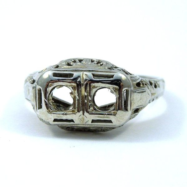 Vintage Two Stone Semi-Mount Ring Joint Venture Jewelry Cary, NC