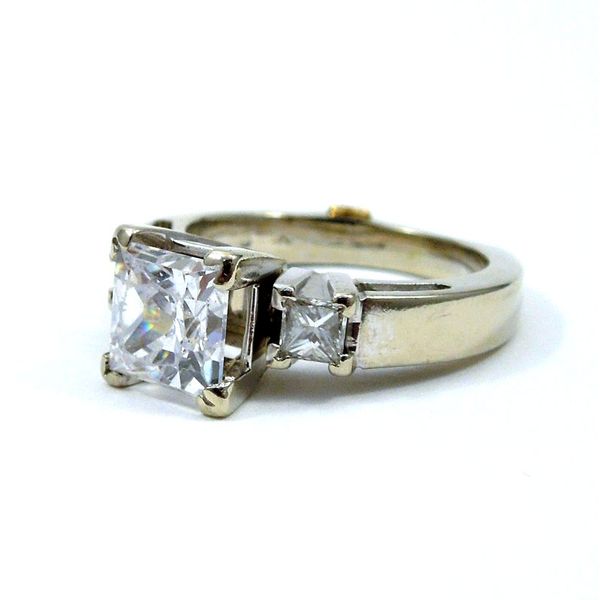 Princess Cut Diamond Semi-Mount Ring Image 2 Joint Venture Jewelry Cary, NC