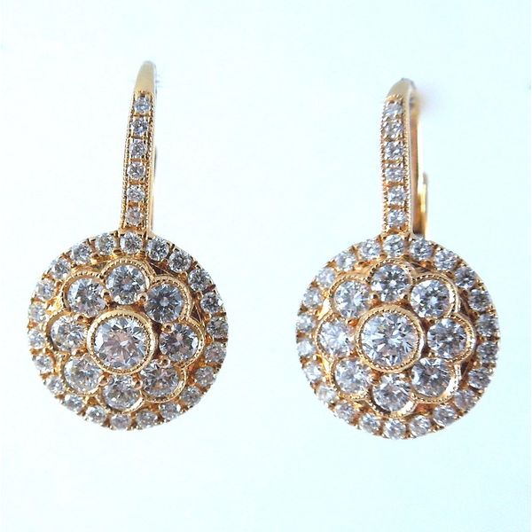 Rose Gold Diamond Earrings Joint Venture Jewelry Cary, NC