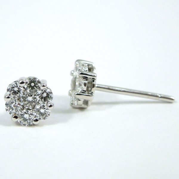 Cluster Diamond Studs Joint Venture Jewelry Cary, NC