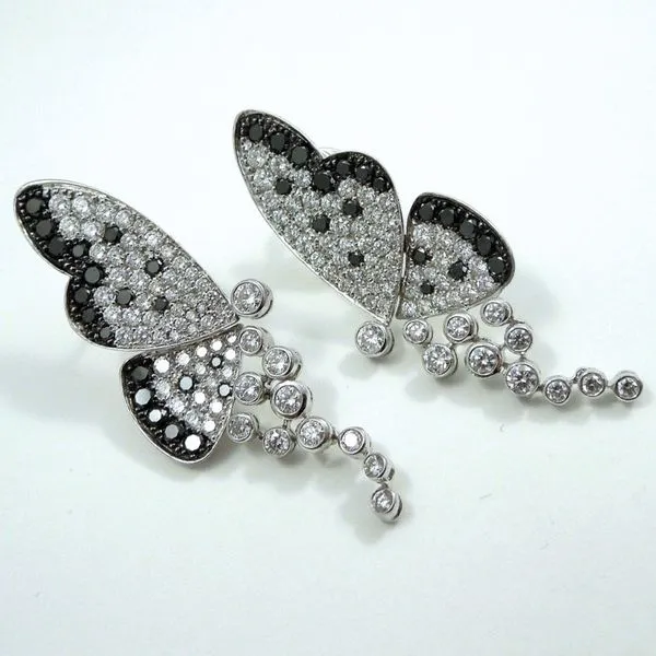 Diamond Butterfly Earrings Joint Venture Jewelry Cary, NC