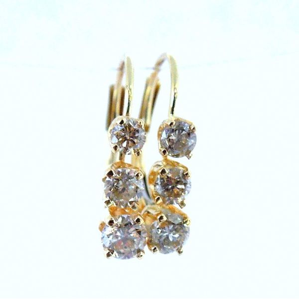 Three Stone Diamond Earrings Joint Venture Jewelry Cary, NC