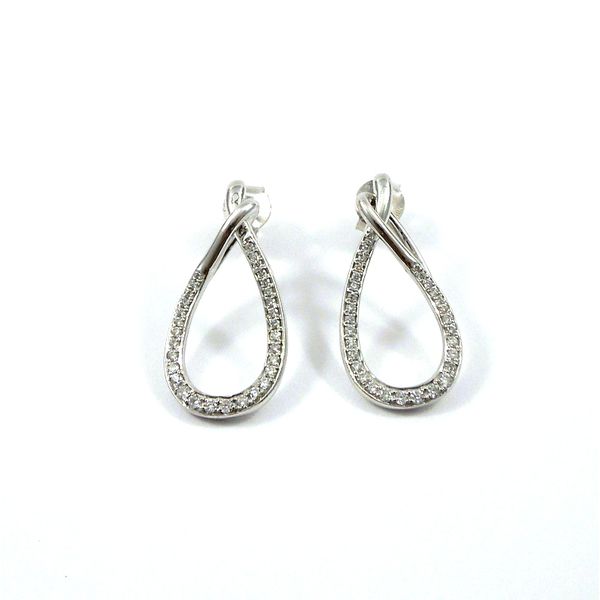 Teardrop Diamond Earrings Joint Venture Jewelry Cary, NC