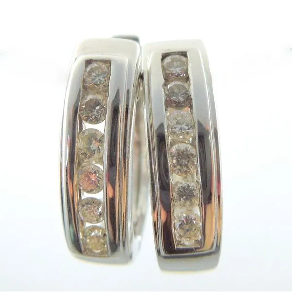 Diamond Huggies Image 2 Joint Venture Jewelry Cary, NC