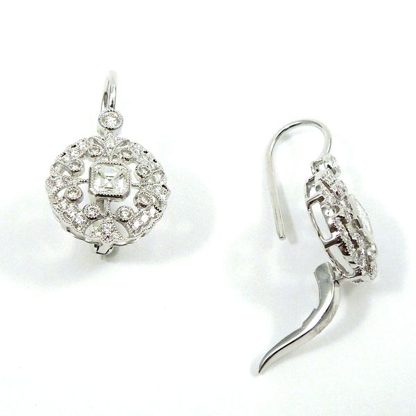 Diamond Hanging Earrings Image 3 Joint Venture Jewelry Cary, NC