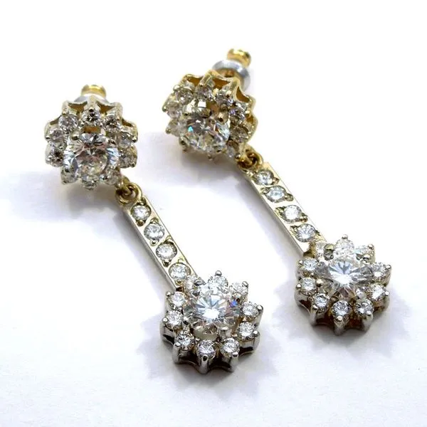 Diamond Drop Earrings Joint Venture Jewelry Cary, NC