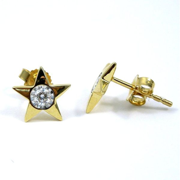 Diamond Star Stud Earrings Image 2 Joint Venture Jewelry Cary, NC