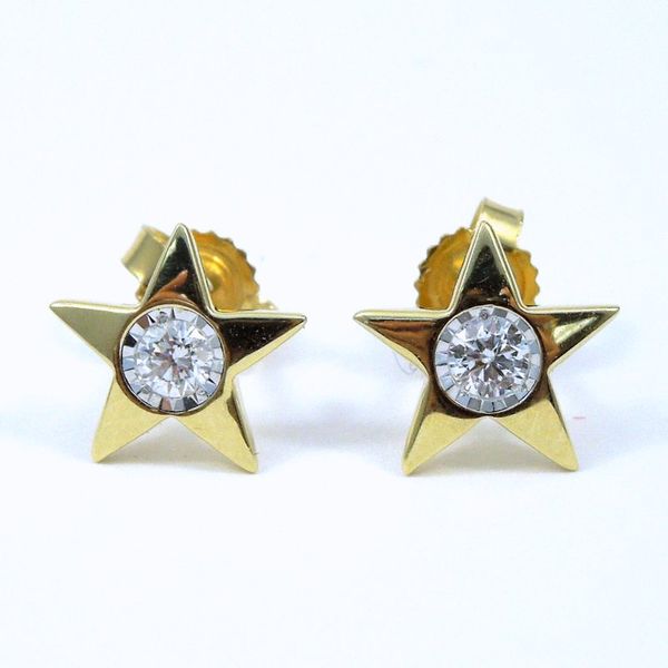 Diamond Star Stud Earrings Joint Venture Jewelry Cary, NC