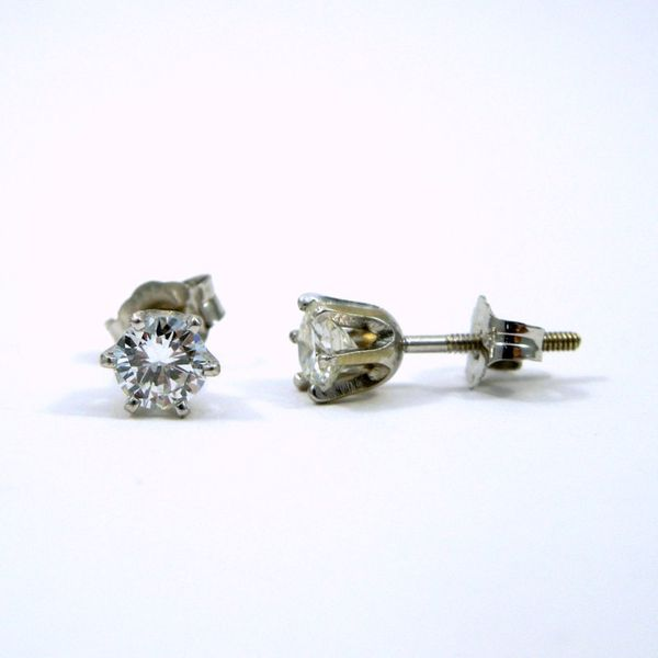 Diamond Stud Earrings Image 2 Joint Venture Jewelry Cary, NC