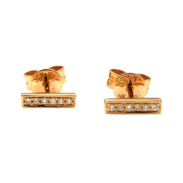 Diamond Bar Earrings Joint Venture Jewelry Cary, NC