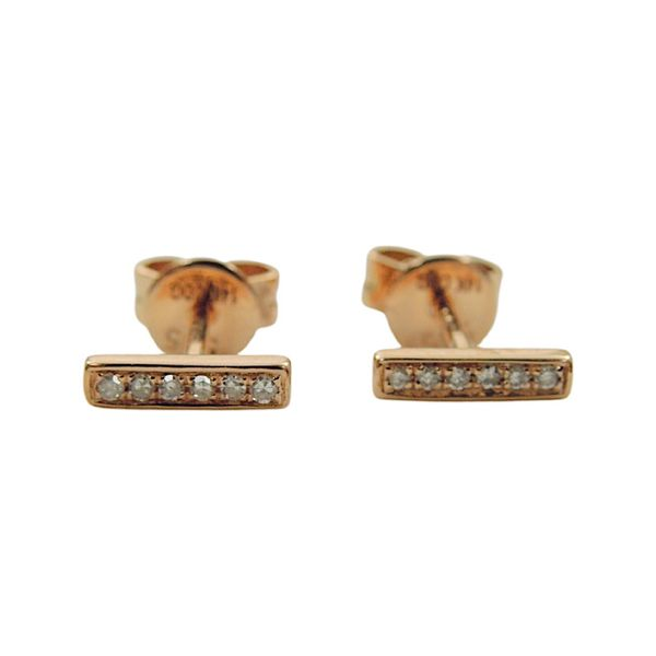 Diamond Bar Earrings Joint Venture Jewelry Cary, NC