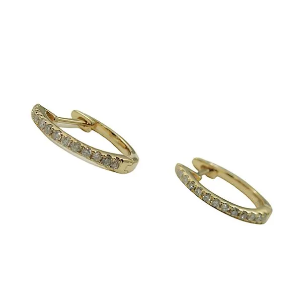 Diamond Huggie Earrings Joint Venture Jewelry Cary, NC