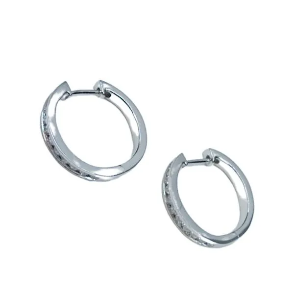Diamond Hoops Image 2 Joint Venture Jewelry Cary, NC