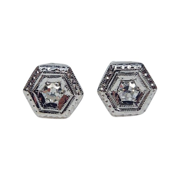 Vintage Inspired Diamond Studs Joint Venture Jewelry Cary, NC