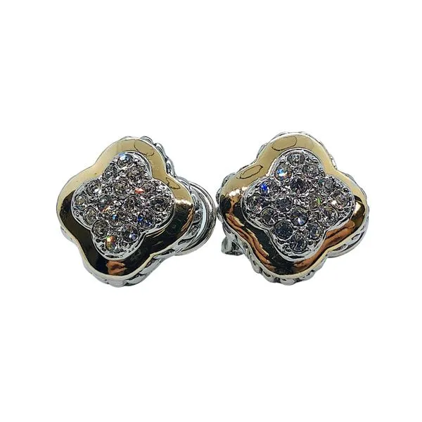 Diamond Clover Stud Earrings Joint Venture Jewelry Cary, NC