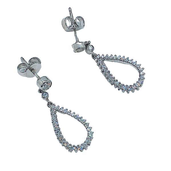 Teardrop Diamond Dangle Earrings Joint Venture Jewelry Cary, NC