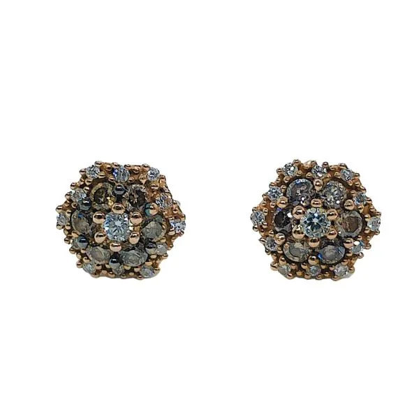 LeVian Diamond Cluster Earrings Joint Venture Jewelry Cary, NC