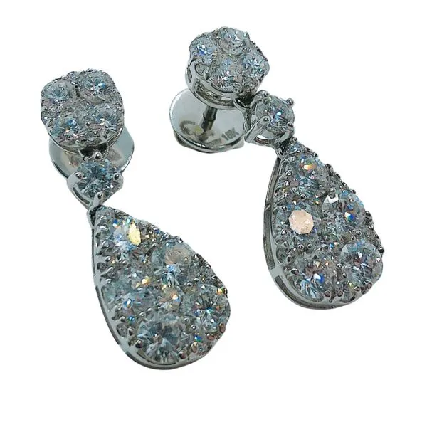Diamond Dangle Earrings Joint Venture Jewelry Cary, NC