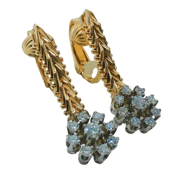Hanging Diamond Earrings Image 2 Joint Venture Jewelry Cary, NC