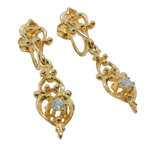 Hanging Diamond Earrings Image 2 Joint Venture Jewelry Cary, NC